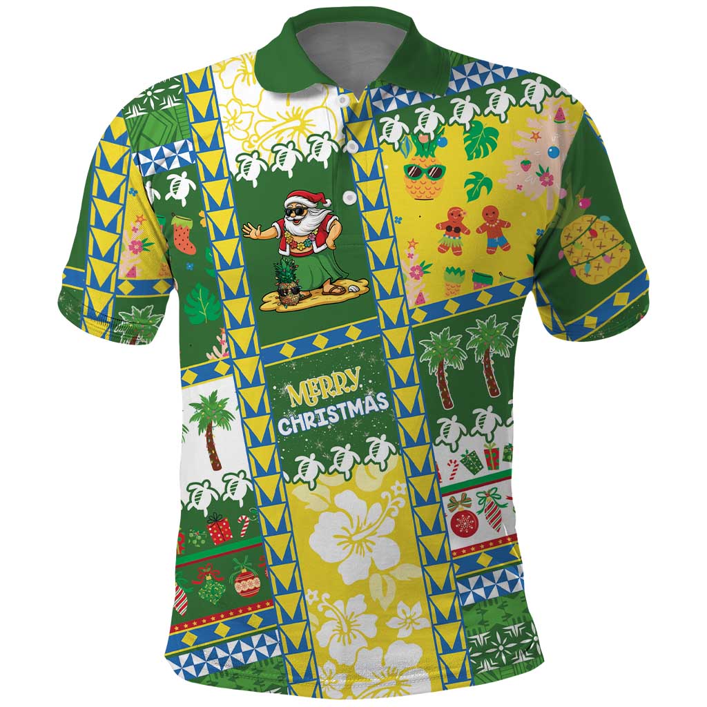 Pitcairn Islands Christmas Polo Shirt Festive Beach Vibes LT05 Colorful - Polynesian Pride