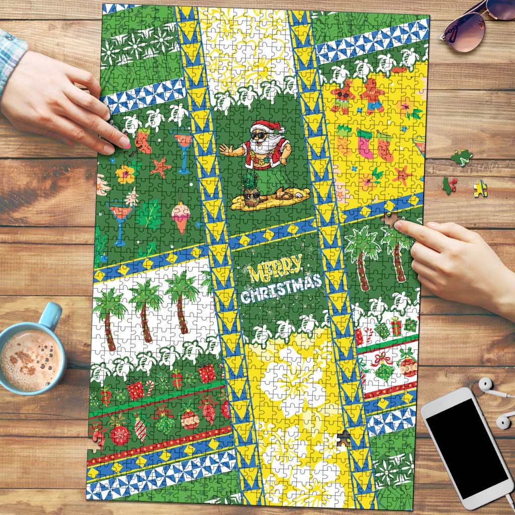 Pitcairn Islands Christmas Puzzle Festive Beach Vibes - Polynesian Pride