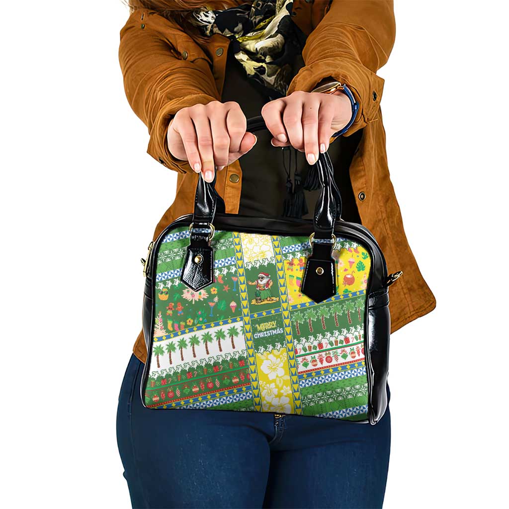 Pitcairn Islands Christmas Shoulder Handbag Festive Beach Vibes - Polynesian Pride