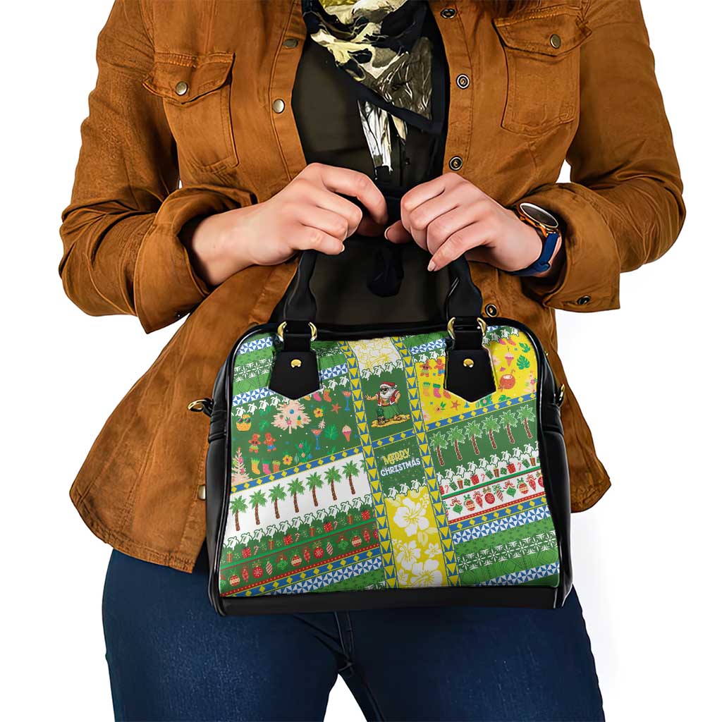 Pitcairn Islands Christmas Shoulder Handbag Festive Beach Vibes - Polynesian Pride