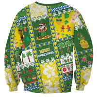 Pitcairn Islands Christmas Sweatshirt Festive Beach Vibes LT05 - Polynesian Pride