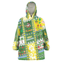 Pitcairn Islands Christmas Wearable Blanket Hoodie Festive Beach Vibes LT05 One Size Colorful - Polynesian Pride