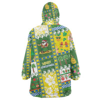 Pitcairn Islands Christmas Wearable Blanket Hoodie Festive Beach Vibes LT05 - Polynesian Pride