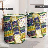 Tokelau Christmas Laundry Basket Festive Beach Vibes LT05 - Polynesian Pride