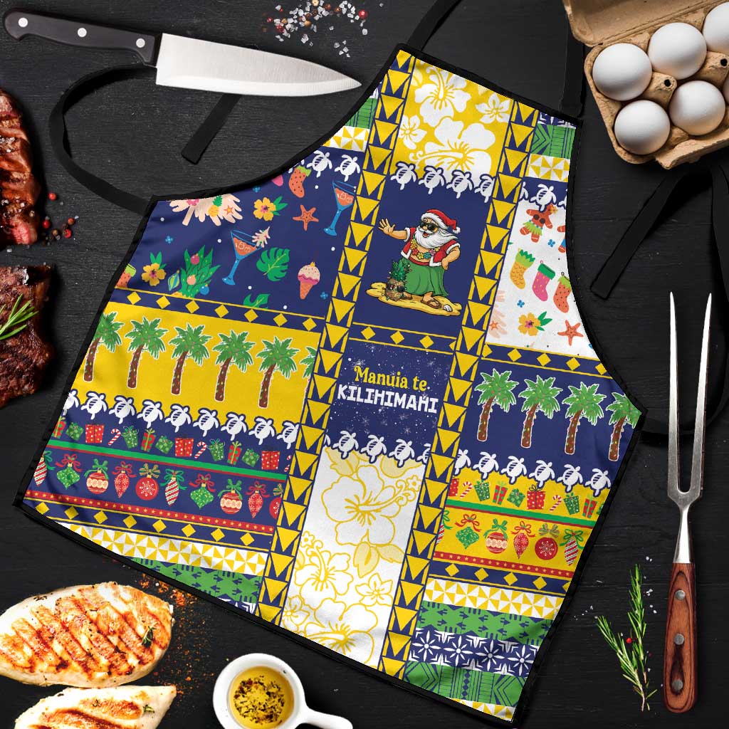 Tokelau Christmas Apron Festive Beach Vibes LT05 Colorful - Polynesian Pride