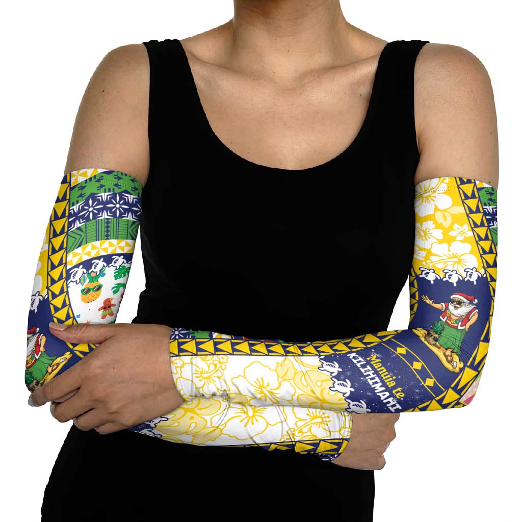 Tokelau Christmas Arm Sleeves Festive Beach Vibes LT05 - Polynesian Pride