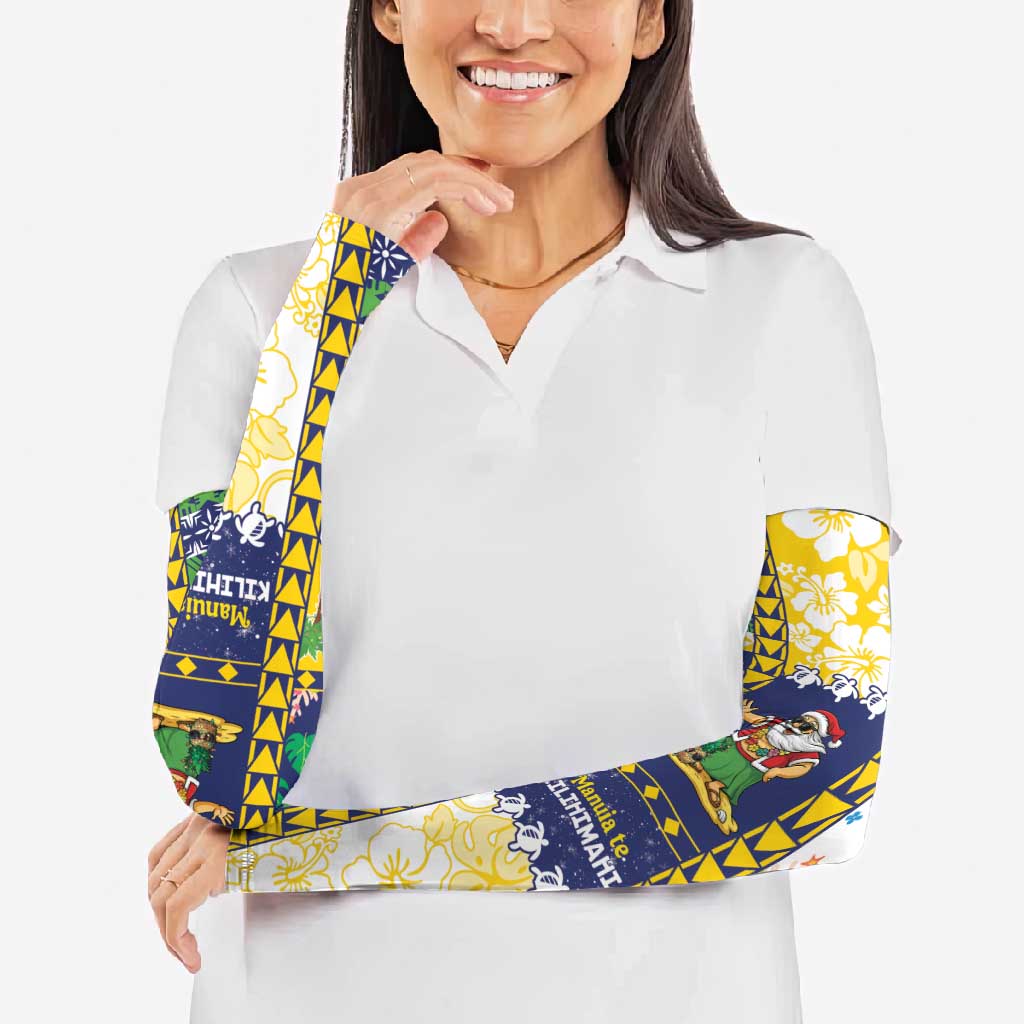 Tokelau Christmas Arm Sleeves Festive Beach Vibes LT05 - Polynesian Pride