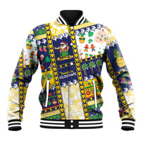Tokelau Christmas Baseball Jacket Festive Beach Vibes LT05 Unisex Colorful - Polynesian Pride