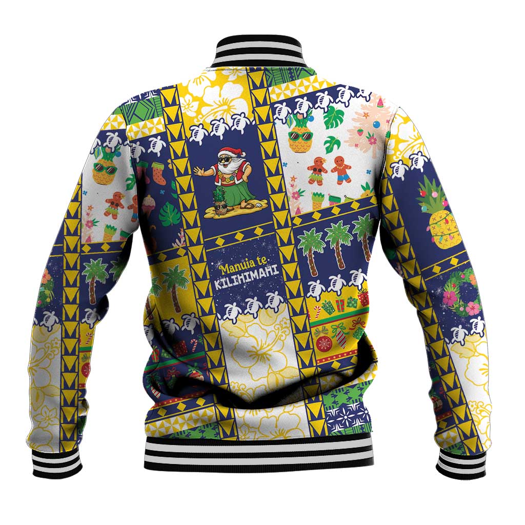 Tokelau Christmas Baseball Jacket Festive Beach Vibes LT05 - Polynesian Pride