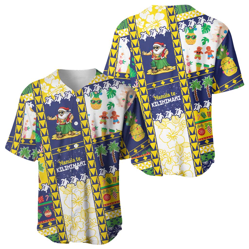 Tokelau Christmas Baseball Jersey Festive Beach Vibes - Polynesian Pride