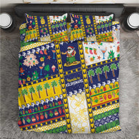 Tokelau Christmas Bedding Set Festive Beach Vibes - Polynesian Pride