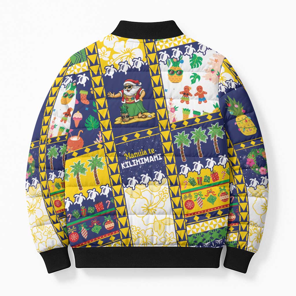 Tokelau Christmas Bomber Puffer Jacket Festive Beach Vibes LT05 - Polynesian Pride