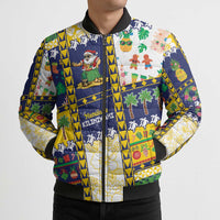 Tokelau Christmas Bomber Puffer Jacket Festive Beach Vibes LT05 - Polynesian Pride