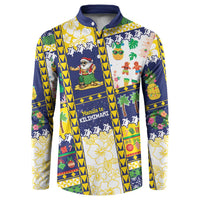 Tokelau Christmas Button Sweatshirt Festive Beach Vibes LT05 Colorful - Polynesian Pride