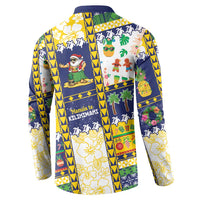 Tokelau Christmas Button Sweatshirt Festive Beach Vibes LT05 - Polynesian Pride
