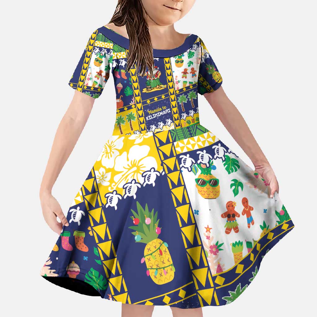 Tokelau Christmas Family Matching Long Sleeve Bodycon Dress and Hawaiian Shirt Festive Beach Vibes - Polynesian Pride