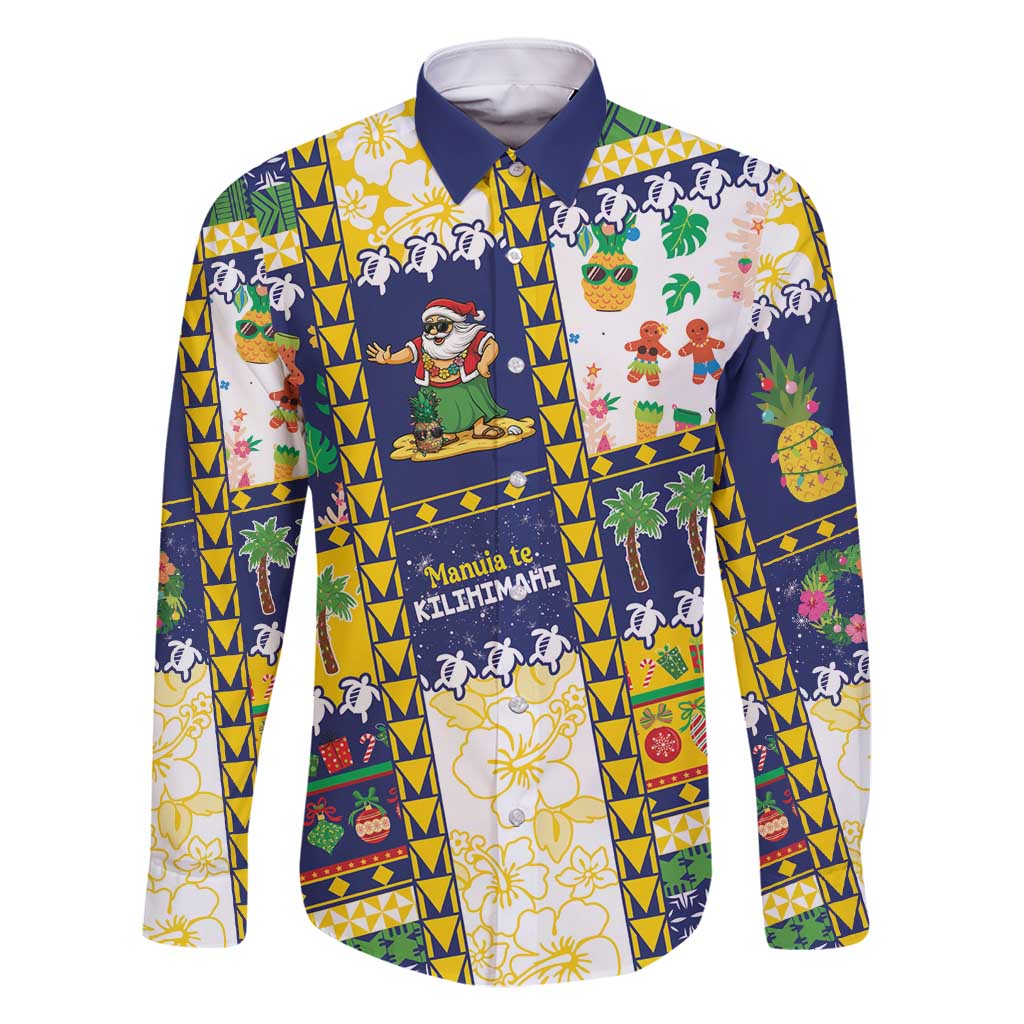 Tokelau Christmas Family Matching Off Shoulder Short Dress and Hawaiian Shirt Festive Beach Vibes - Polynesian Pride