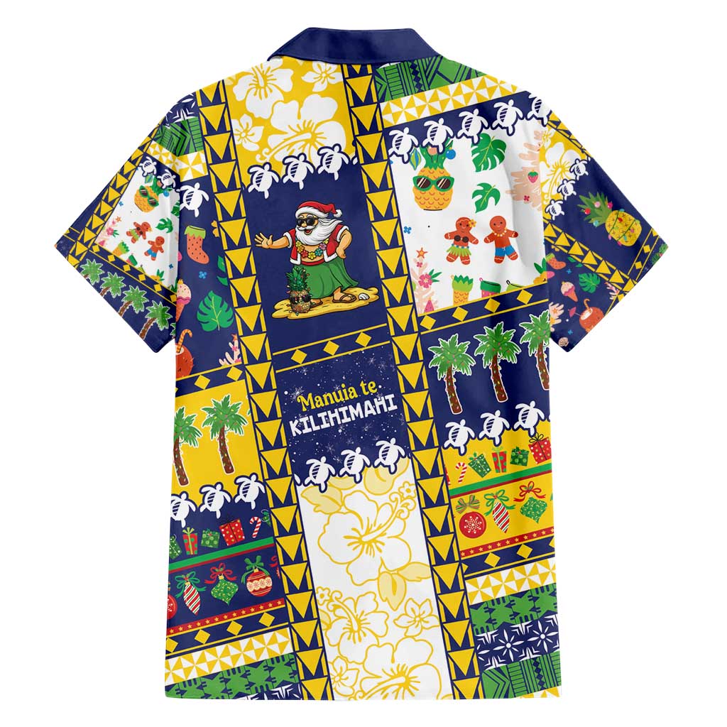 Tokelau Christmas Family Matching Short Sleeve Bodycon Dress and Hawaiian Shirt Festive Beach Vibes - Polynesian Pride