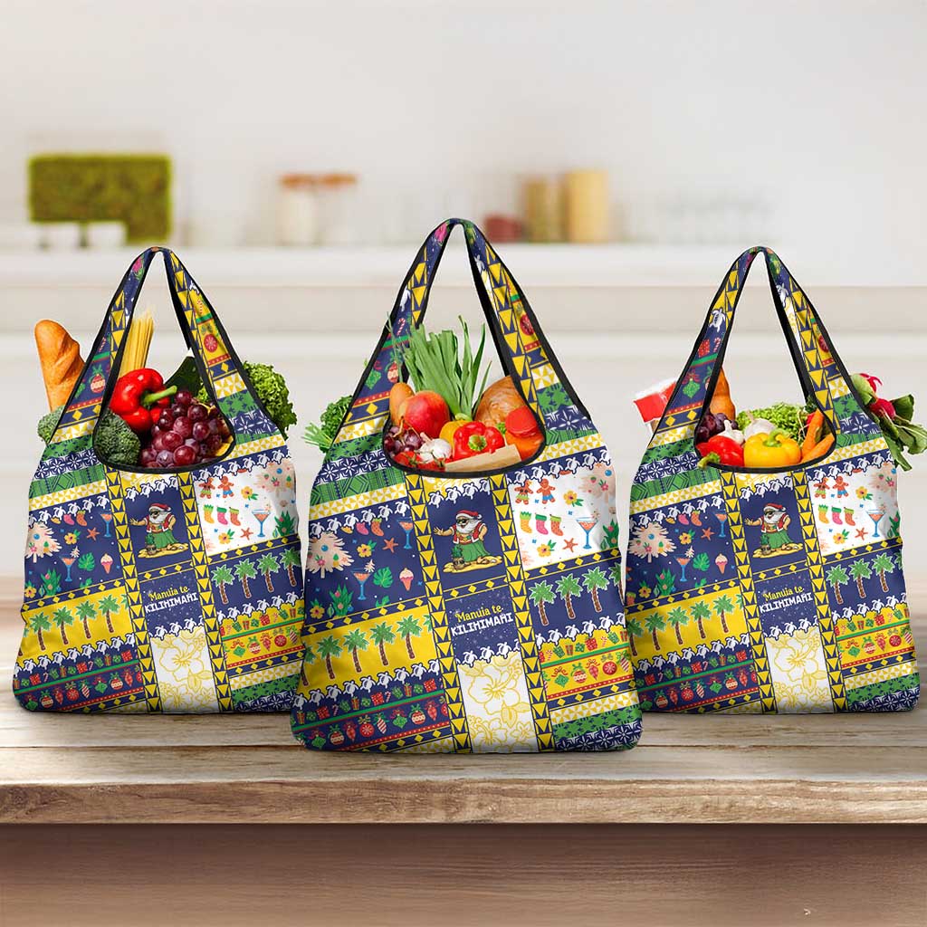 Tokelau Christmas Grocery Bag Festive Beach Vibes - Polynesian Pride
