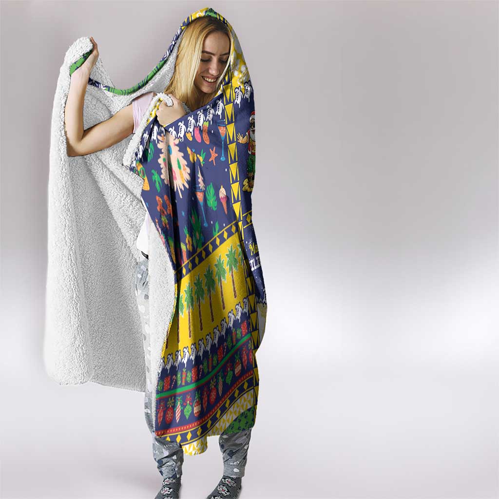 Tokelau Christmas Hooded Blanket Festive Beach Vibes LT05 - Polynesian Pride