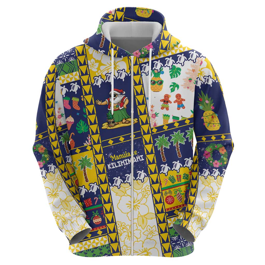 Tokelau Christmas Hoodie Festive Beach Vibes - Polynesian Pride