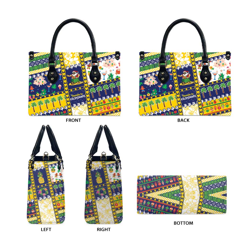 Tokelau Christmas Leather Bag Festive Beach Vibes - Polynesian Pride