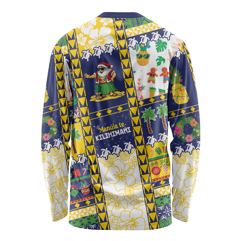 Tokelau Christmas Long Sleeve Shirt Festive Beach Vibes LT05 - Polynesian Pride