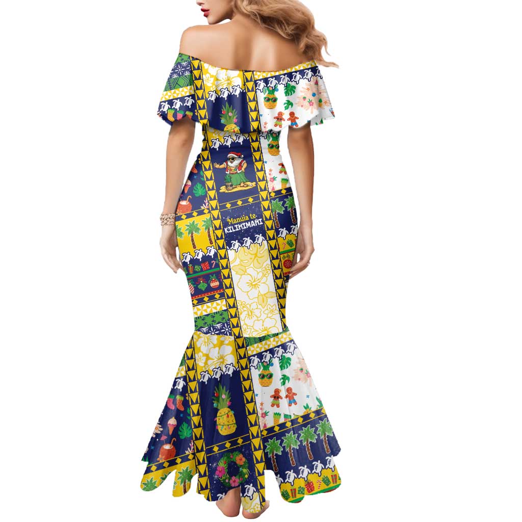 Tokelau Christmas Mermaid Dress Festive Beach Vibes LT05 - Polynesian Pride