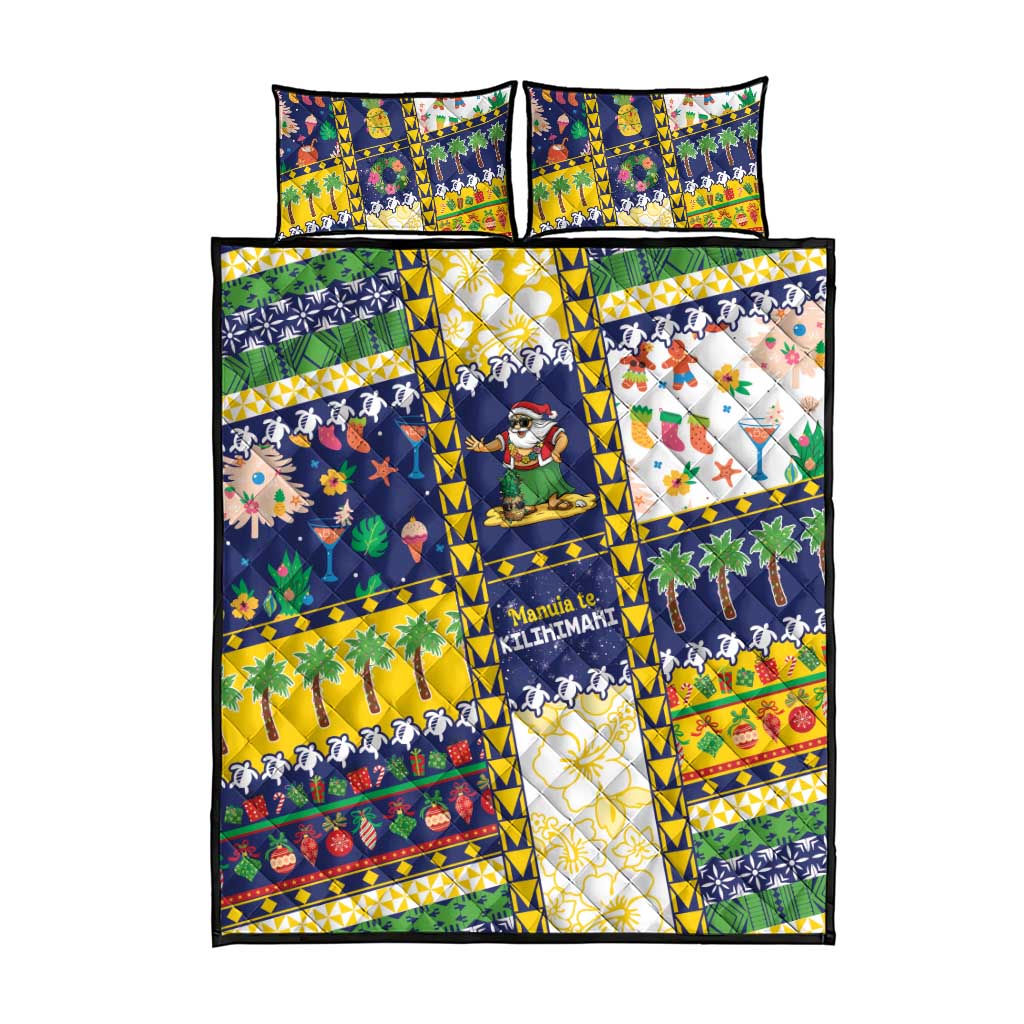 Tokelau Christmas Quilt Bed Set Festive Beach Vibes - Polynesian Pride