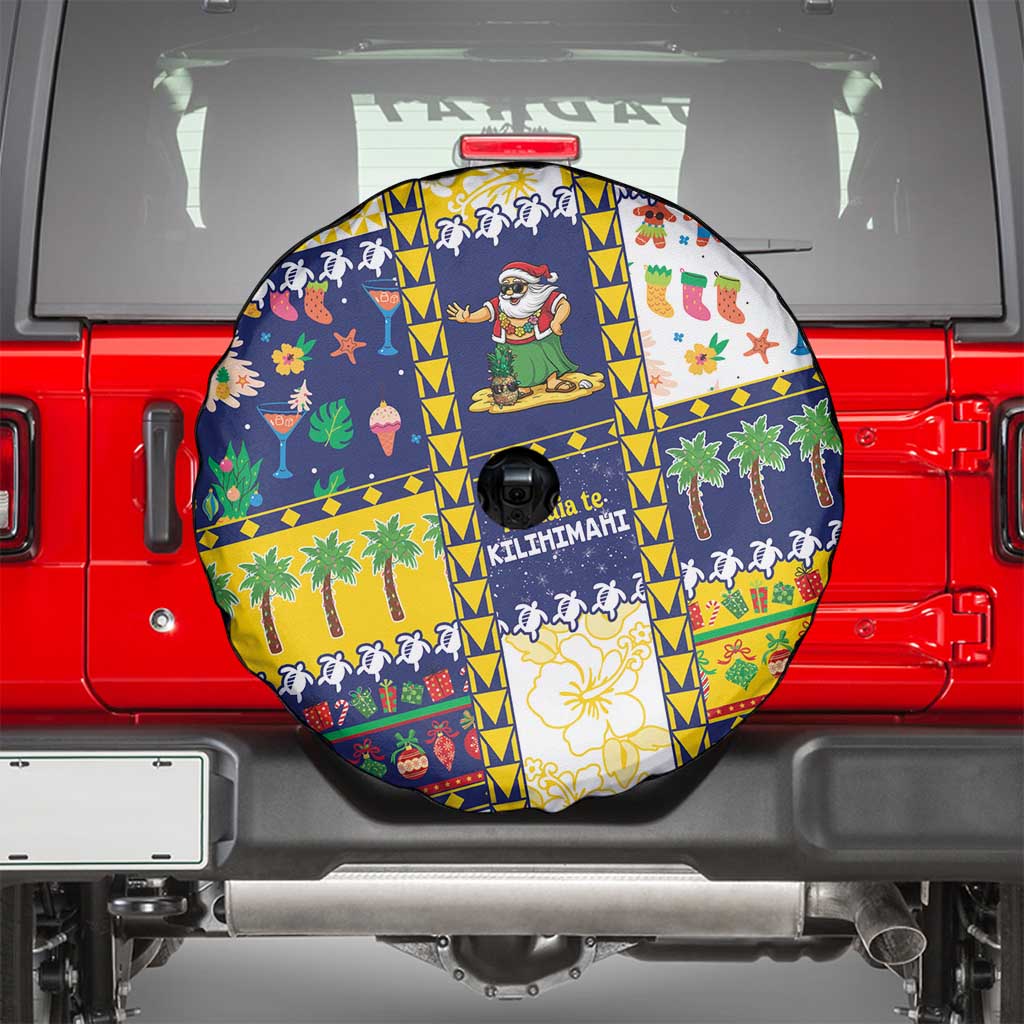 Tokelau Christmas Spare Tire Cover Festive Beach Vibes - Polynesian Pride