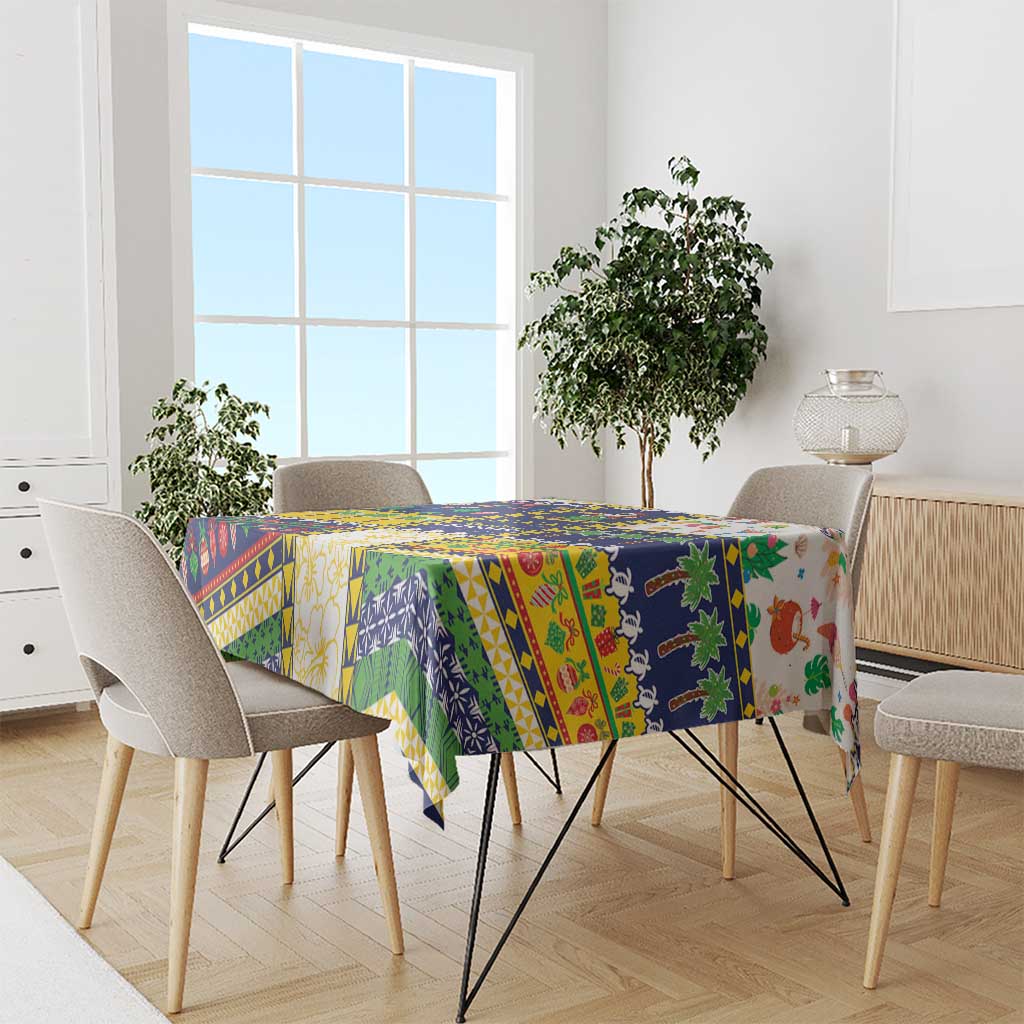 Tokelau Christmas Tablecloth Festive Beach Vibes LT05 - Polynesian Pride