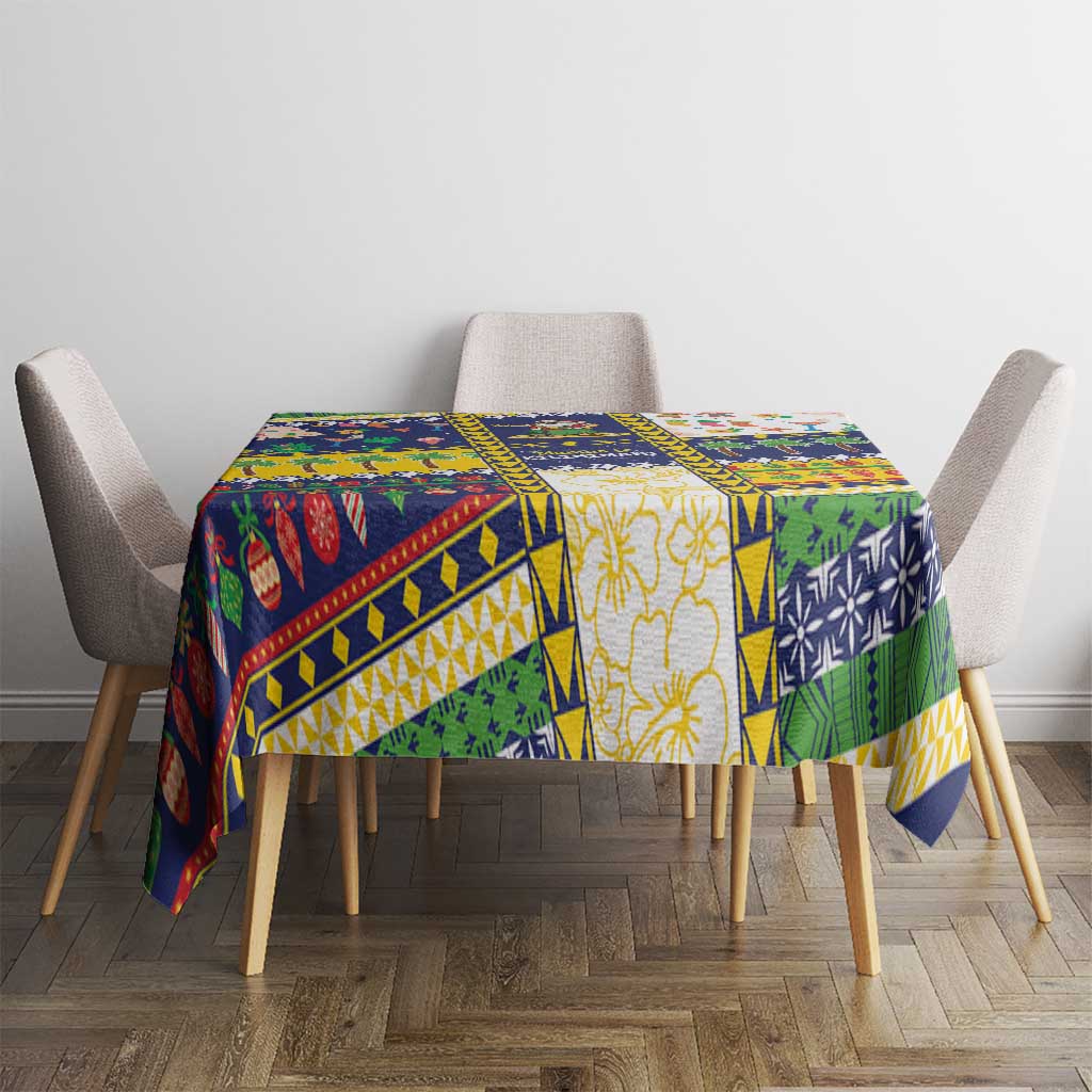 Tokelau Christmas Tablecloth Festive Beach Vibes LT05 - Polynesian Pride