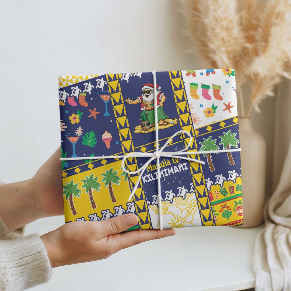 Tokelau Christmas Wrapping Paper Festive Beach Vibes LT05 - Polynesian Pride