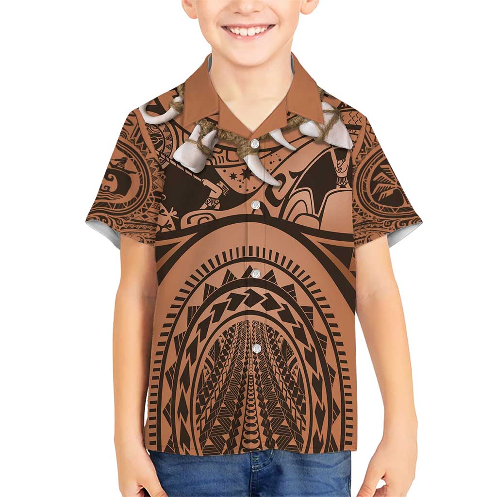 Polynesia Maui Tattoo Inspired Cosplay Costume Hawaiian Shirt