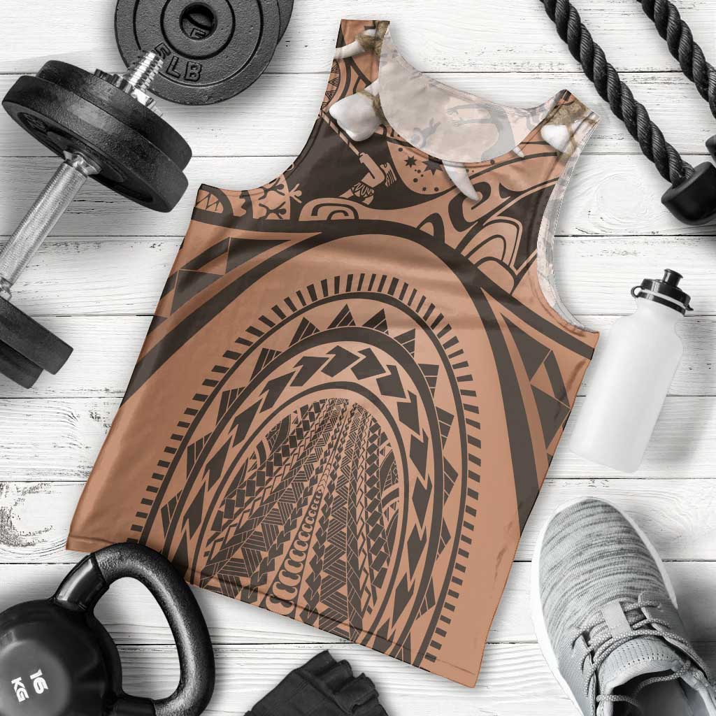 Polynesia Maui Tattoo Inspired Cosplay Costume Men Tank Top LT05 - Polynesian Pride