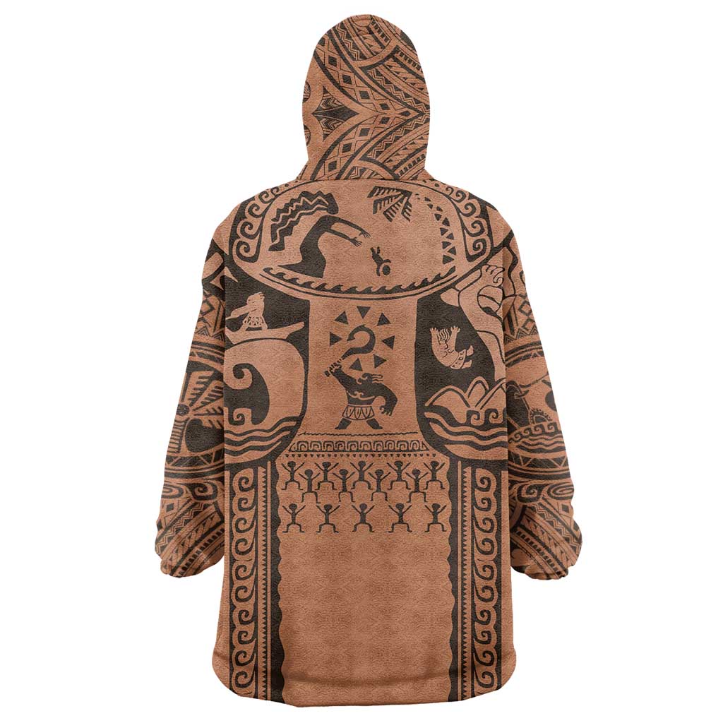Polynesia Maui Tattoo Inspired Cosplay Costume Wearable Blanket Hoodie LT05 - Polynesian Pride
