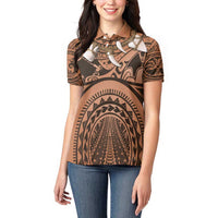 Polynesia Maui Tattoo Inspired Cosplay Costume Women Polo Shirt
