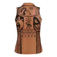Polynesia Maui Tattoo Inspired Cosplay Costume Women Sleeveless Polo Shirt