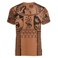 Polynesia Maui Tattoo Inspired Cosplay Costume Women V-Neck T-Shirt LT05 - Polynesian Pride