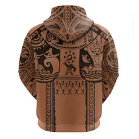 Polynesia Maui Tattoo Inspired Cosplay Costume Zip Hoodie