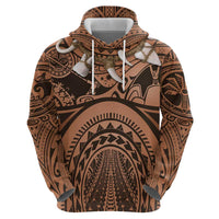 Polynesia Maui Tattoo Inspired Cosplay Costume Zip Hoodie
