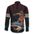 Hawaii Ikaika Family Matching Long Sleeve Bodycon Dress and Hawaiian Shirt Hawaiian Mythic Koa Tribal Warrior