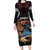 Hawaii Ikaika Family Matching Long Sleeve Bodycon Dress and Hawaiian Shirt Hawaiian Mythic Koa Tribal Warrior