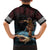 Hawaii Ikaika Family Matching Off The Shoulder Long Sleeve Dress and Hawaiian Shirt Hawaiian Mythic Koa Tribal Warrior