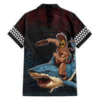 Hawaii Ikaika Family Matching Off Shoulder Short Dress and Hawaiian Shirt Hawaiian Mythic Koa Tribal Warrior