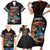 Hawaii Ikaika Family Matching Short Sleeve Bodycon Dress and Hawaiian Shirt Hawaiian Mythic Koa Tribal Warrior