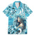 Hawaii Namaka Goddess Of The Sea Family Matching Mermaid Dress and Hawaiian Shirt Polynesian Style LT05 Dad's Shirt - Short Sleeve Turquoise - Polynesian Pride