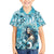 Hawaii Namaka Goddess Of The Sea Family Matching Off Shoulder Maxi Dress and Hawaiian Shirt Polynesian Style LT05 Son's Shirt Turquoise - Polynesian Pride