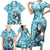 Hawaii Namaka Goddess Of The Sea Family Matching Short Sleeve Bodycon Dress and Hawaiian Shirt Polynesian Style LT05 - Polynesian Pride