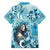 Hawaii Namaka Goddess Of The Sea Family Matching Short Sleeve Bodycon Dress and Hawaiian Shirt Polynesian Style LT05 - Polynesian Pride